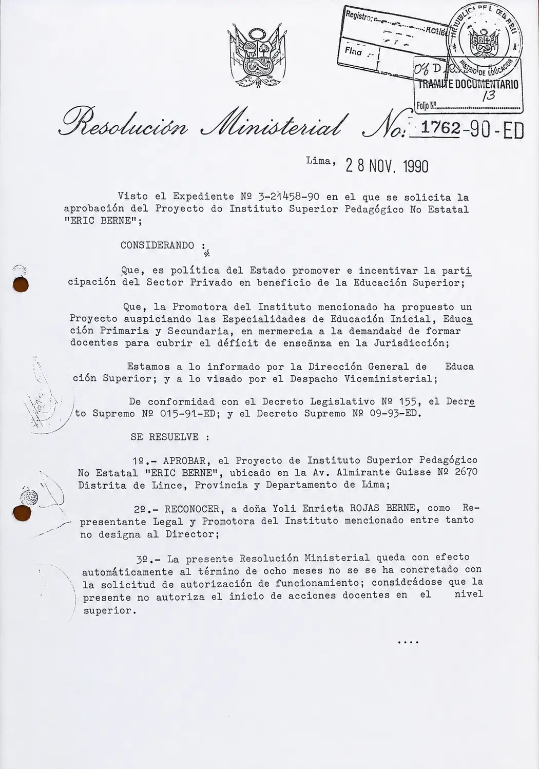 Resolución Ministerial Página 2